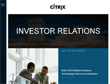 Tablet Screenshot of investors.citrix.com